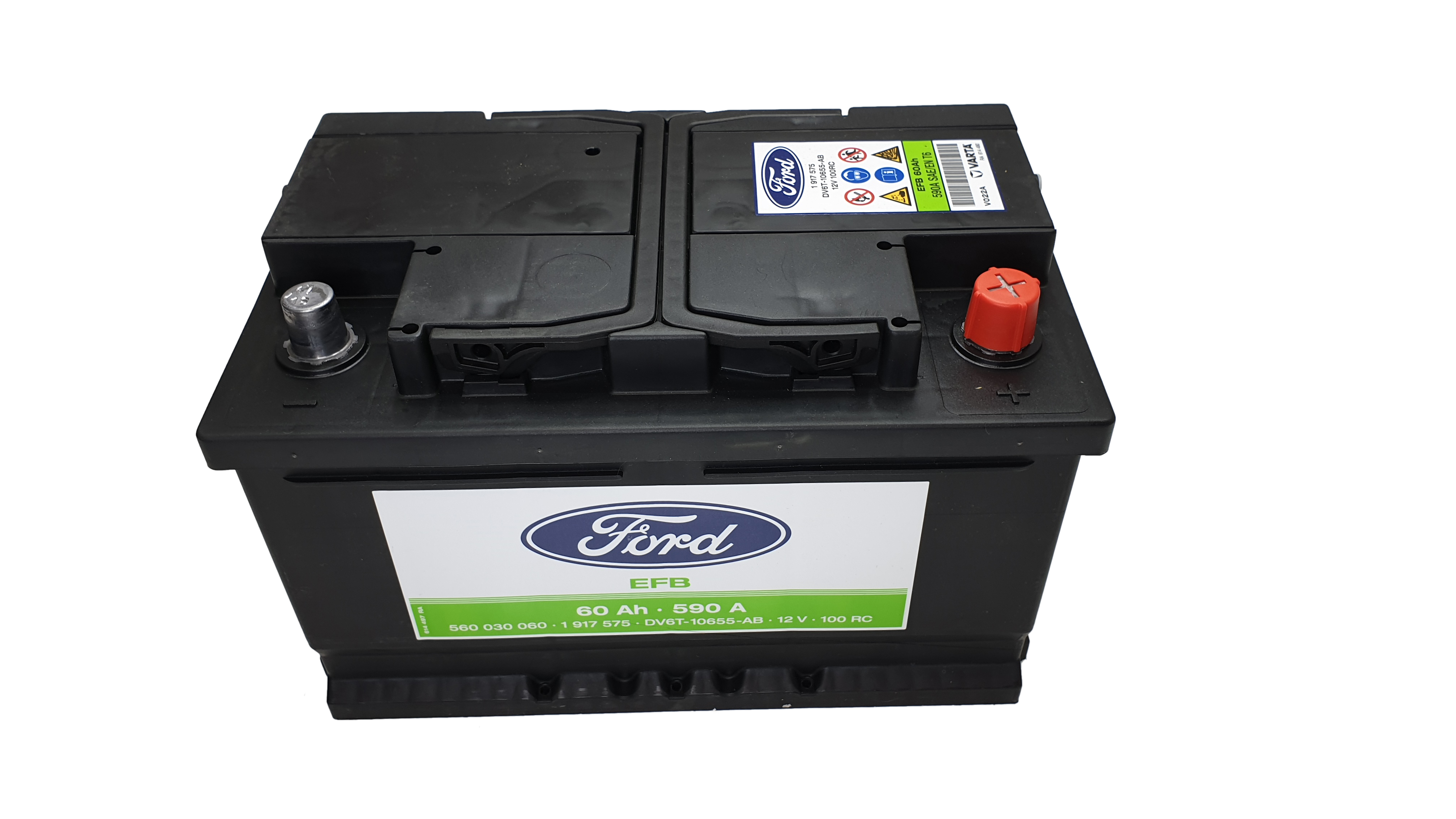 Genuine Ford battery 12V 60 AH 590 a starter battery NEW 1917575 eBay